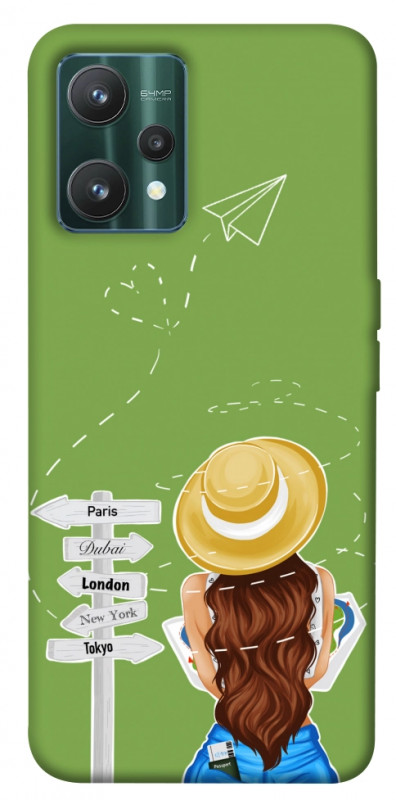 Чехол itsPrint Travel girl для Realme 9 Pro, lifestyle, купить оптом с доставкой
