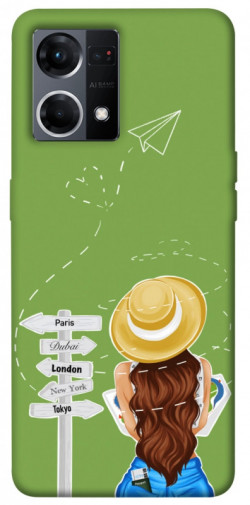 Чохол itsPrint Travel girl для Oppo Reno 7 4G