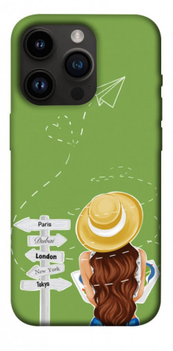 Чохол itsPrint Travel girl для Apple iPhone 14 Pro (6.1")