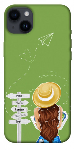 Чохол itsPrint Travel girl для Apple iPhone 14 Plus (6.7")
