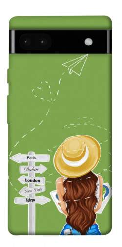 Чехол itsPrint Travel girl для Google Pixel 6a