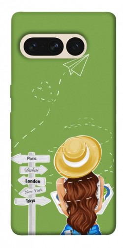 Чехол itsPrint Travel girl для Google Pixel 7 Pro
