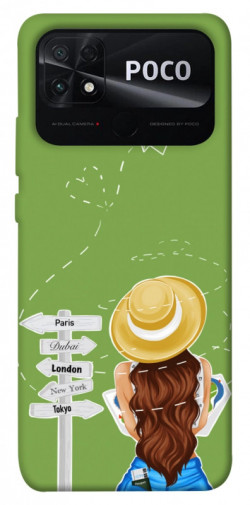 Чехол itsPrint Travel girl для Xiaomi Poco C40