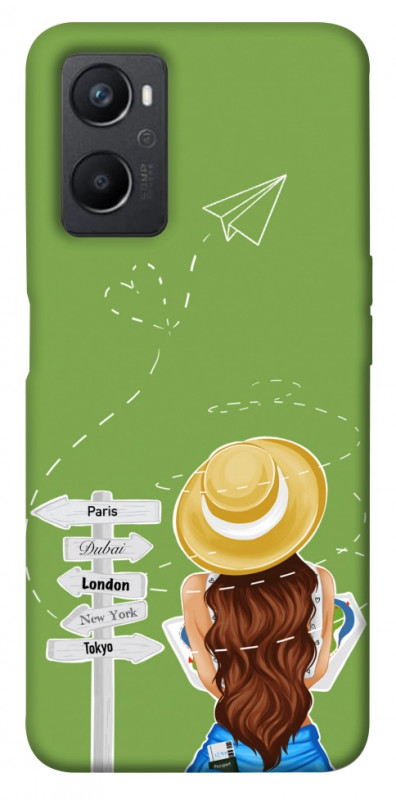 Чохол itsPrint Travel girl для Oppo A96, lifestyle, купити оптом з доставкою