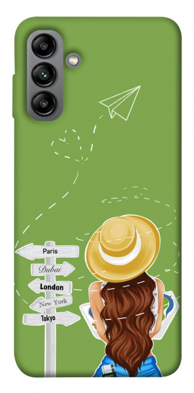 Чехол itsPrint Travel girl для Samsung Galaxy A04s, lifestyle, купить оптом с доставкой