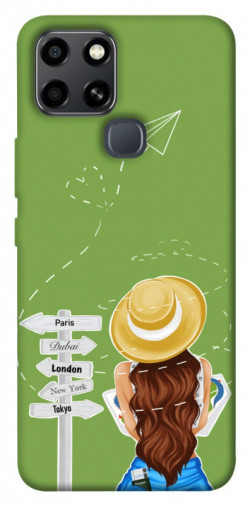 Чохол itsPrint Travel girl для Infinix Smart 6