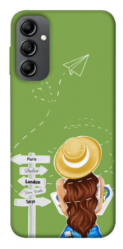 Чехол itsPrint Travel girl для Samsung Galaxy A14 4G/5G, lifestyle, купить оптом с доставкой