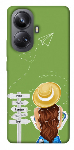 Чехол itsPrint Travel girl для Realme 10 Pro+