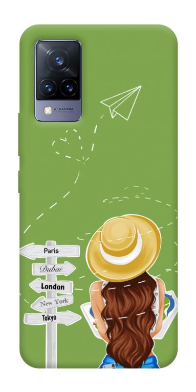 Чохол itsPrint Travel girl для Vivo V21, lifestyle, купити оптом з доставкою