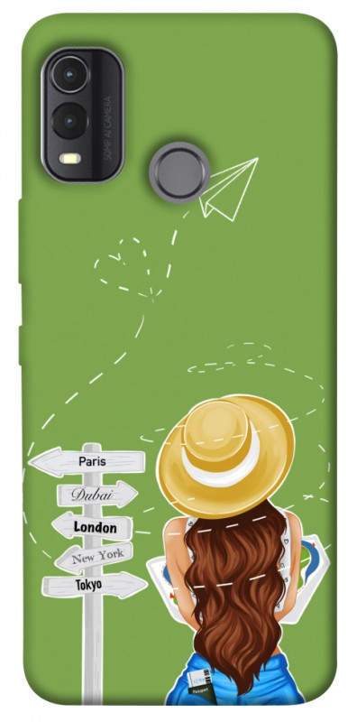 Чехол itsPrint Travel girl для Nokia G11 Plus, lifestyle, купить оптом с доставкой