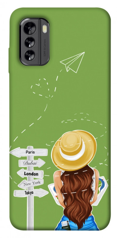 Чехол itsPrint Travel girl для Nokia G60, lifestyle, купить оптом с доставкой
