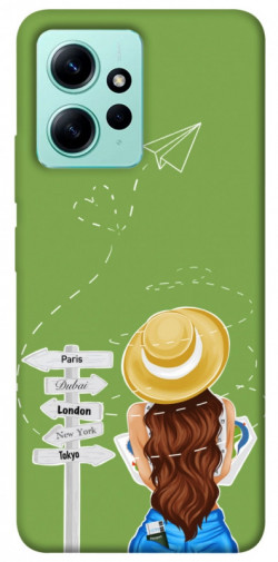 Чехол itsPrint Travel girl для Xiaomi Redmi Note 12 4G