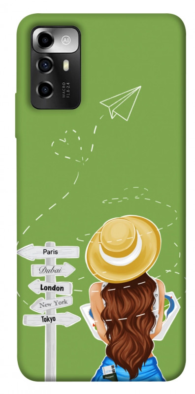 Чехол itsPrint Travel girl для ZTE Blade V40 Vita, lifestyle, купить оптом с доставкой