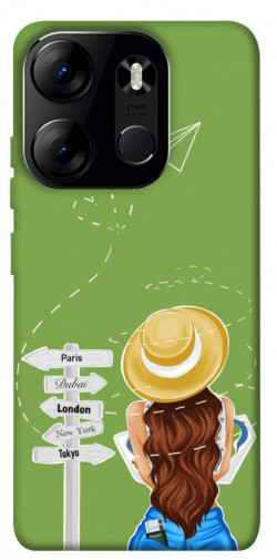 Чехол itsPrint Travel girl для Tecno Spark Go 2023