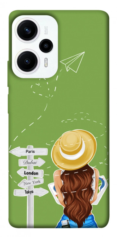 Чехол itsPrint Travel girl для Xiaomi Poco F5 / Note 12 Turbo, lifestyle, купить оптом с доставкой