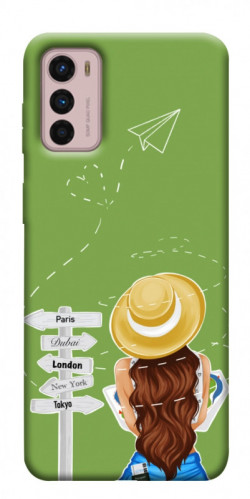 Чехол itsPrint Travel girl для Motorola Moto G42