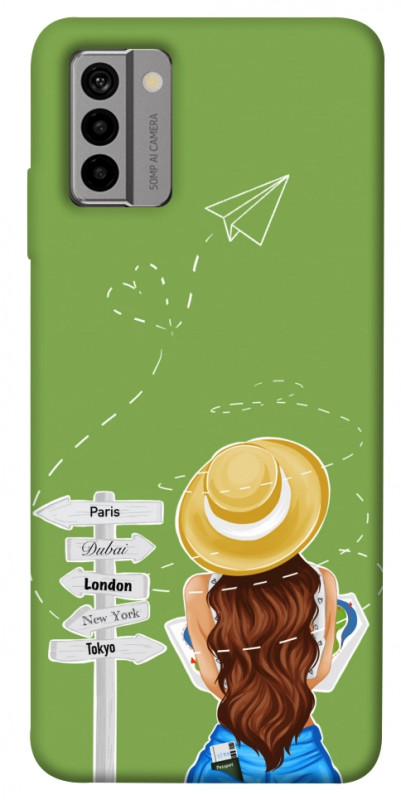Чехол itsPrint Travel girl для Nokia G22, lifestyle, купить оптом с доставкой