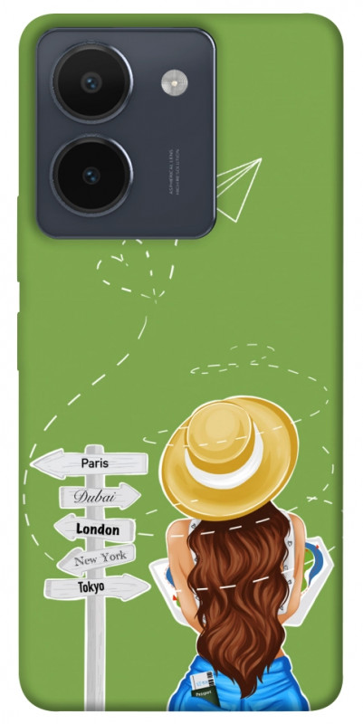Чехол itsPrint Travel girl для Vivo Y36, lifestyle, купить оптом с доставкой