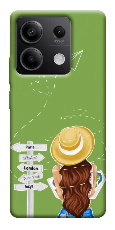Чехол itsPrint Travel girl для Xiaomi Redmi Note 13 5G, lifestyle, купить оптом с доставкой