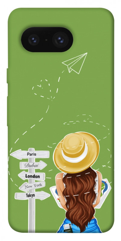 Чехол itsPrint Travel girl для Google Pixel 8, lifestyle, купить оптом с доставкой