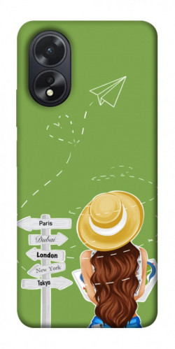 Чохол itsPrint Travel girl для Oppo A38