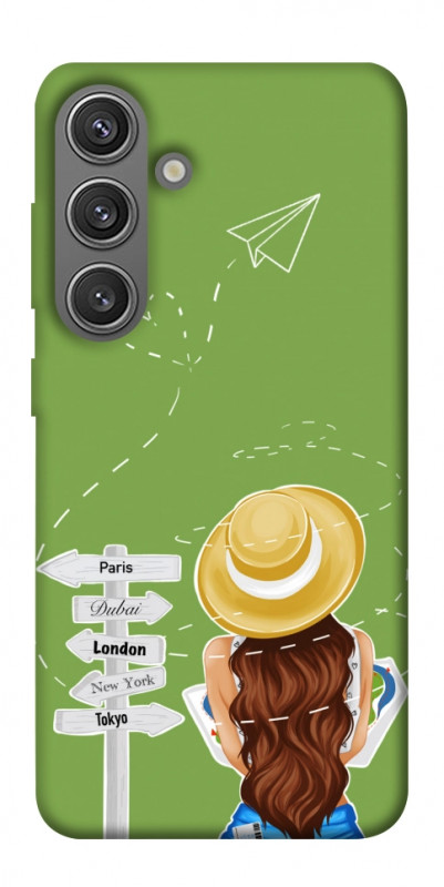 Чехол itsPrint Travel girl для Samsung Galaxy S24+, lifestyle, купить оптом с доставкой