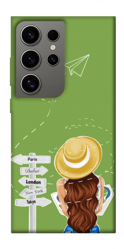 Чехол itsPrint Travel girl для Samsung Galaxy S24 Ultra, lifestyle, купить оптом с доставкой
