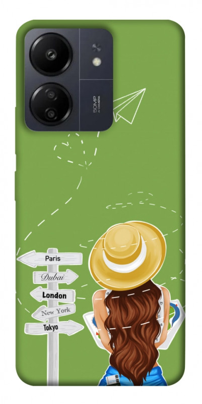 Чехол itsPrint Travel girl для Xiaomi Redmi 13C, lifestyle, купить оптом с доставкой