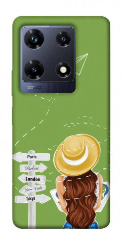 Чехол itsPrint Travel girl для Infinix Note 30 Pro