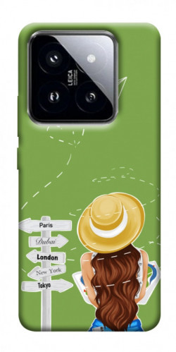Чохол itsPrint Travel girl для Xiaomi 14 Pro