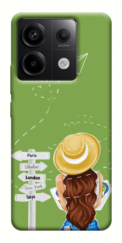 Чехол itsPrint Travel girl для Xiaomi Redmi Note 13 Pro 4G, lifestyle, купить оптом с доставкой