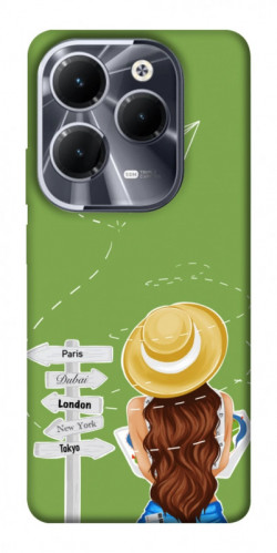 Чехол itsPrint Travel girl для Infinix Hot 40
