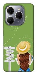 Чохол itsPrint Travel girl для TECNO Spark 20 Pro