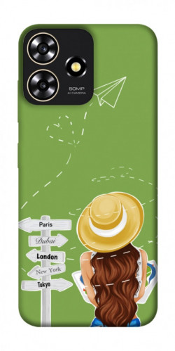 Чехол itsPrint Travel girl для ZTE Blade A73 4G