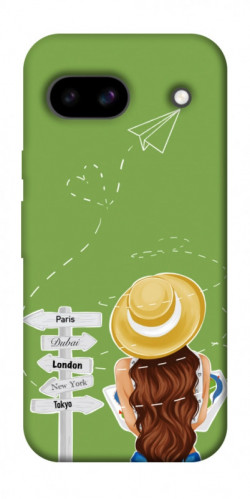 Чехол itsPrint Travel girl для Google Pixel 8a