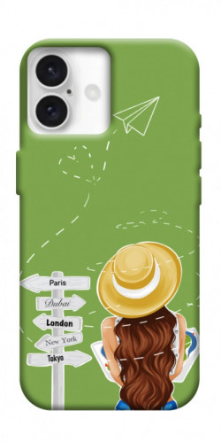 Чохол itsPrint Travel girl для Apple iPhone 16 Plus (6.7")
