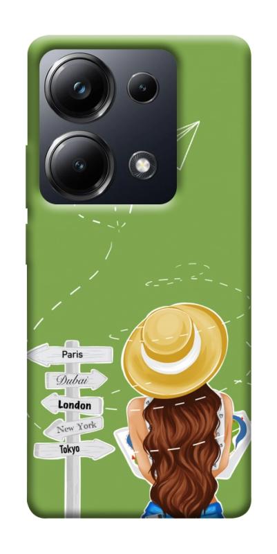 Чехол itsPrint Travel girl для Xiaomi Redmi 13 4G / Poco M6 4G, lifestyle, купить оптом с доставкой