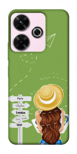 Чехол itsPrint Travel girl для Xiaomi Redmi 13 4G / Poco M6 4G