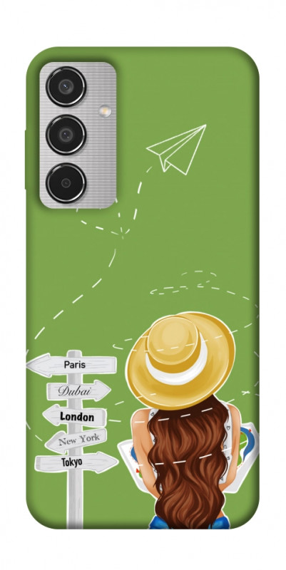Чехол itsPrint Travel girl для Samsung Galaxy M35 5G, lifestyle, купить оптом с доставкой