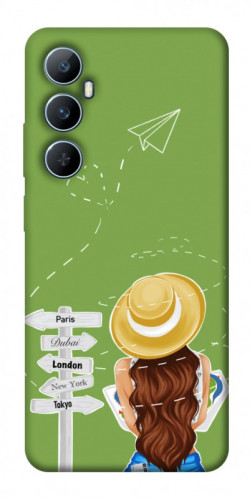 Чехол itsPrint Travel girl для Realme C65 4G