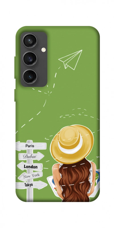 Чехол itsPrint Travel girl для Samsung Galaxy S24 FE, lifestyle, купить оптом с доставкой
