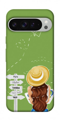 Чехол itsPrint Travel girl для Google Pixel 9 Pro XL