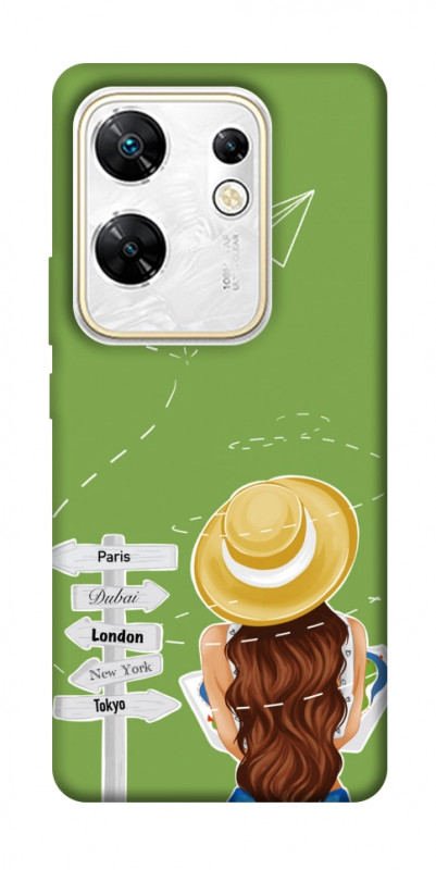 Чехол itsPrint Travel girl для Infinix Zero 30 4G, lifestyle, купить оптом с доставкой