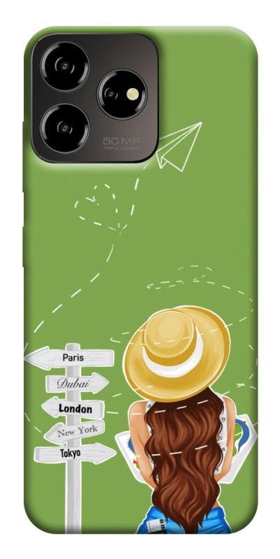 Чехол itsPrint Travel girl для ZTE Blade V50 Desing 4G, lifestyle, купить оптом с доставкой