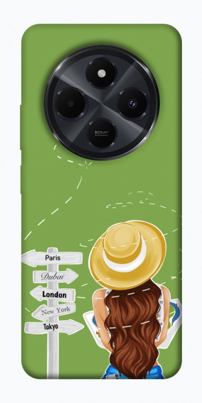 Чехол itsPrint Travel girl для Xiaomi Redmi 14C / Poco C75, lifestyle, купить оптом с доставкой