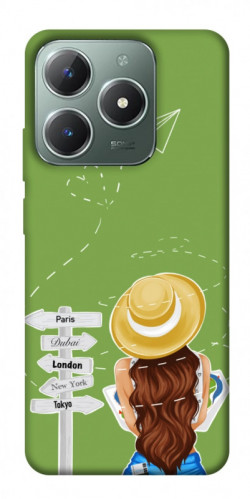 Чехол itsPrint Travel girl для Realme C61 4G