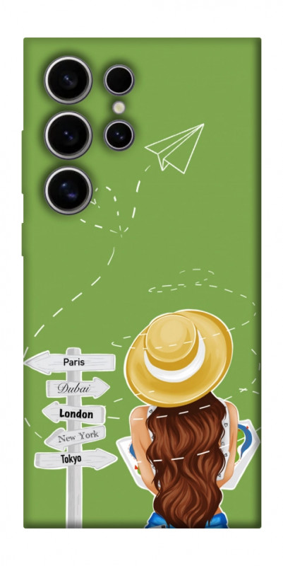 Чехол itsPrint Travel girl для Samsung Galaxy S25 Ultra, lifestyle, купить оптом с доставкой