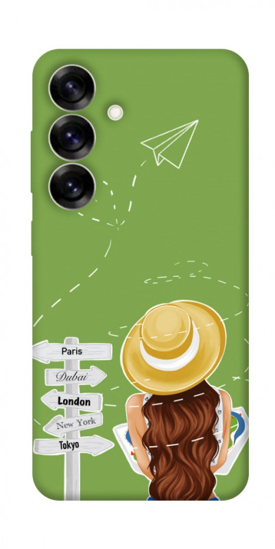 Чехол itsPrint Travel girl для Samsung Galaxy S25+, lifestyle, купить оптом с доставкой