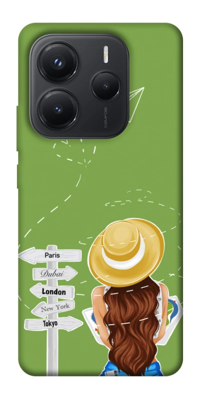 Чехол itsPrint Travel girl для Xiaomi Redmi Note 14 5G, lifestyle, купить оптом с доставкой
