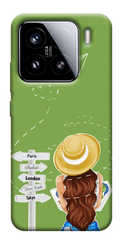 Чехол itsPrint Travel girl для Xiaomi 15, lifestyle, купить оптом с доставкой